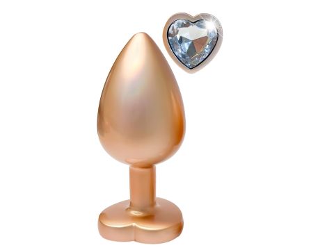 GLEAMING LOVE MATTE GOLD PLUG LARGE - 3