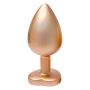 GLEAMING LOVE MATTE GOLD PLUG LARGE - 3