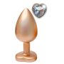 GLEAMING LOVE MATTE GOLD PLUG LARGE - 4