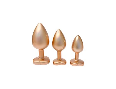 GLEAMING LOVE MATTE GOLD PLUG SET - 2