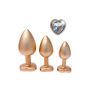 GLEAMING LOVE MATTE GOLD PLUG SET - 4