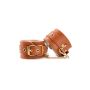 BLAZE ELITE HAND CUFFS COGNAC VEGAN LEATHER - 3