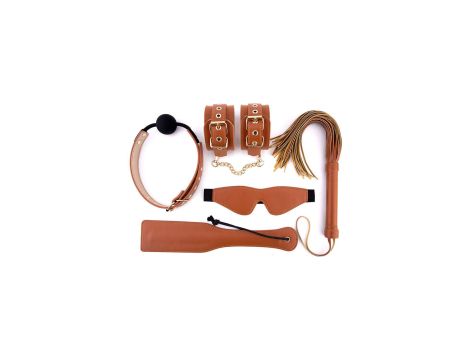 BLAZE ELITE BDSM SET COGNAC VEGAN LEATHER - 2