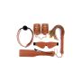 BLAZE ELITE BDSM SET COGNAC VEGAN LEATHER - 3