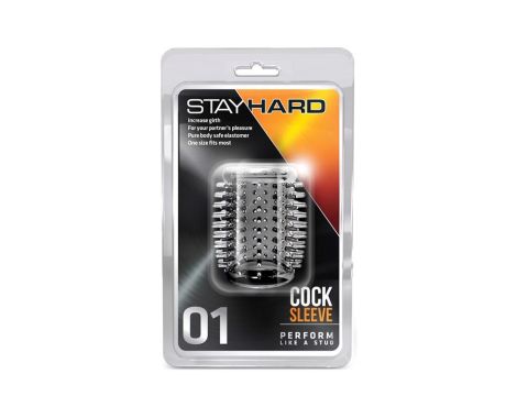 STAY HARD COCK SLEEVE 01 CLEAR