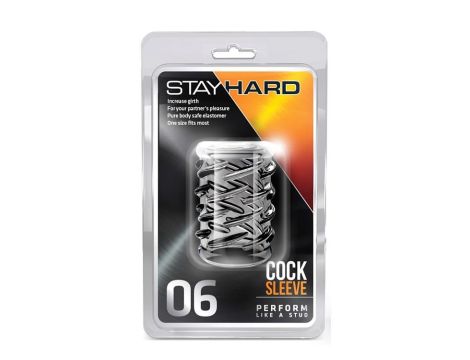 STAY HARD COCK SLEEVE 06 CLEAR