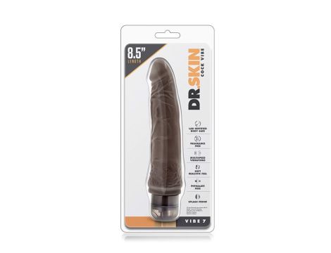 DR. SKIN COCK VIBE 7INCH CHOCOLATE