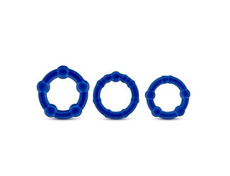 STAY HARD BEADED COCKRINGS BLUE - 3