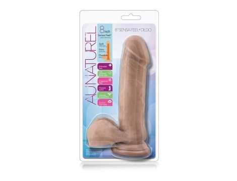 AU NATUREL 8INCH SENSA FEEL DILDO LATIN