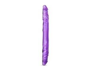 B YOURS 14INCH DOUBLE DILDO PURPLE - image 2