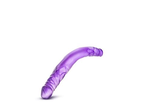 B YOURS 14INCH DOUBLE DILDO PURPLE - 4