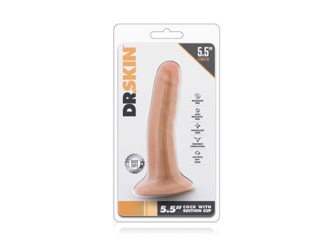 DR. SKIN 5.5INCH COCK WITH SUCTION CUP