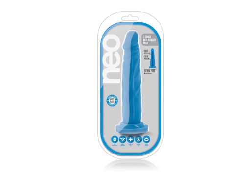 NEO 7.5INCH DUAL DENSITY COCK NEON BLUE