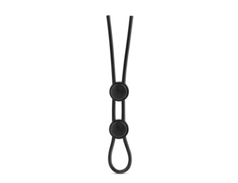 STAY HARD DOUBLE LOOP COCK RING BLACK - 2