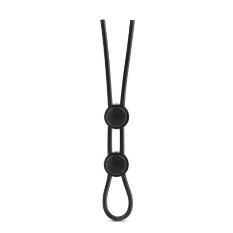 STAY HARD DOUBLE LOOP COCK RING BLACK - 2