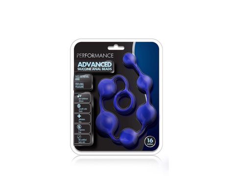 PERFORMANCE SILICONE ANAL BEADS INDIGO