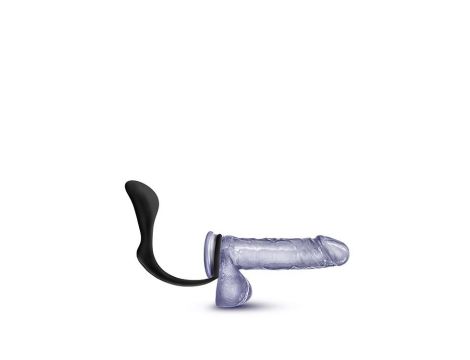 ANAL ADVENTURES COCK RING PLUG BLACK - 3