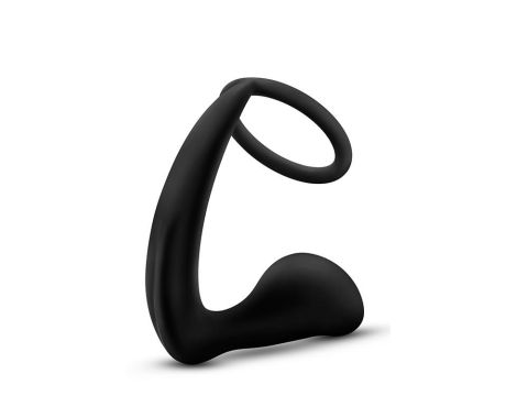 ANAL ADVENTURES COCK RING PLUG BLACK - 4