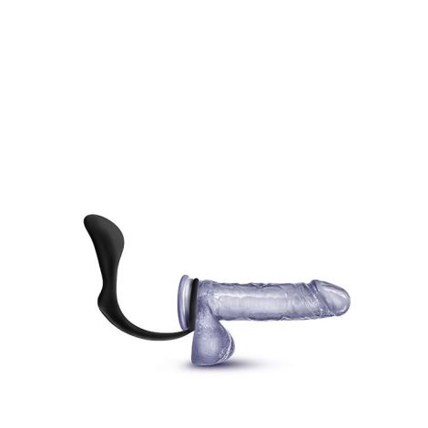 ANAL ADVENTURES COCK RING PLUG BLACK - 3