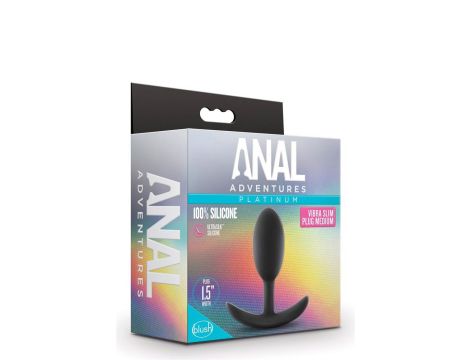 ANAL ADVENTURES VIBRA SLIM PLUG - MEDIUM