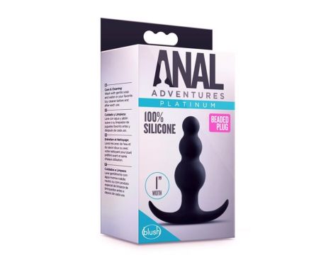 ANAL ADVENTURES PLATINUM BEADED PLUG