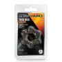 STAY HARD THICK BEAD COCK RING BLACK - 2