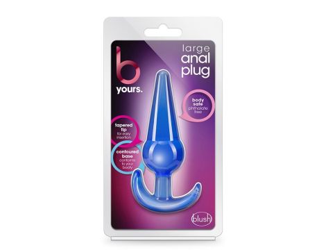 B YOURS LARGE ANAL PLUG BLUE