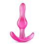 B YOURS CURVY ANAL PLUG PINK - 4