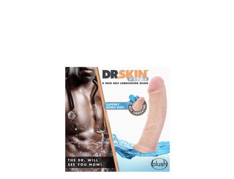 DR. SKIN 8INCH SELF LUBRICATING DILDO - 4