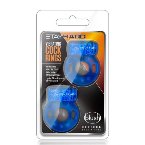 STAY HARD VIBRATING COCK RINGS 2PACK