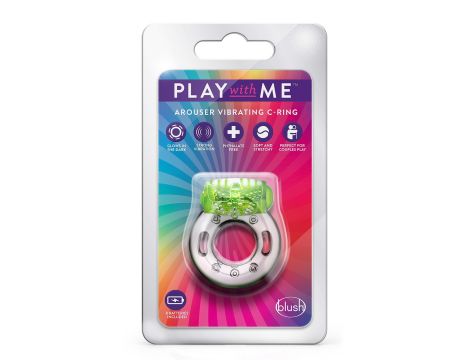 PLAY WITH ME AROUSER VIBRATING C-RING GREEN