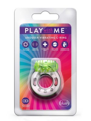 PLAY WITH ME AROUSER VIBRATING C-RING GREEN