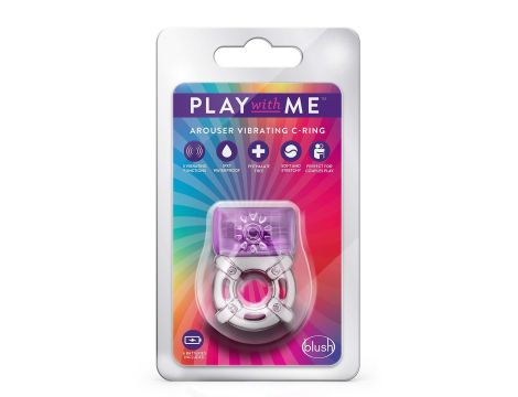 PLAY WITH ME ONE NIGHT STAND VIBRATING C-RING PURPLE