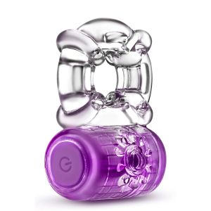 PLAY WITH ME ONE NIGHT STAND VIBRATING C-RING PURPLE - image 2