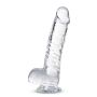 NATURALLY YOURS  6" CRYSTALLINE DILDO  DIAMOND - 3