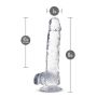 NATURALLY YOURS  6" CRYSTALLINE DILDO  DIAMOND - 5