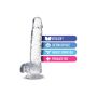 NATURALLY YOURS  6" CRYSTALLINE DILDO  DIAMOND - 6