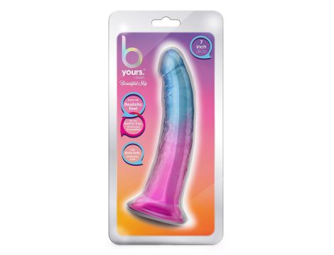 B YOURS BEAUTIFUL SKY 7 INCH DILDO SUNSET