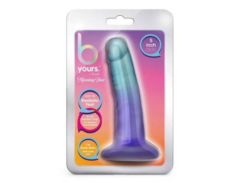 B YOURS MORNING DEW 5 INCH DILDO SAPPHIRE