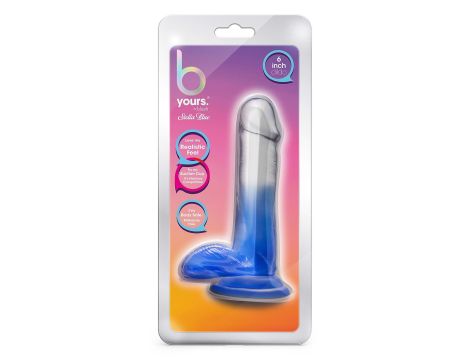 B YOURS STELLA BLUE 6 INCH DILDO BLUE