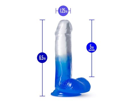 B YOURS STELLA BLUE 6 INCH DILDO BLUE - 4