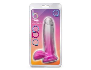 B YOURS SUGAR MAGNOLIA 7 INCH DILDO FUCHSIA