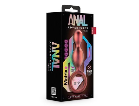 ANAL ADVENTURES MATRIX DUO LOOP PLUG COPPER