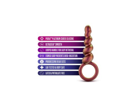 ANAL ADVENTURES MATRIX DUO LOOP PLUG COPPER - 5