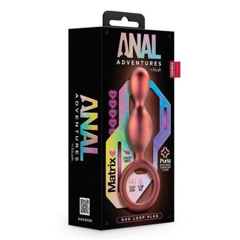 ANAL ADVENTURES MATRIX DUO LOOP PLUG COPPER