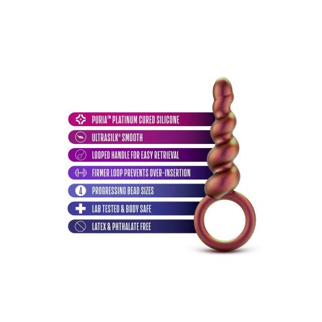 ANAL ADVENTURES MATRIX DUO LOOP PLUG COPPER - 5