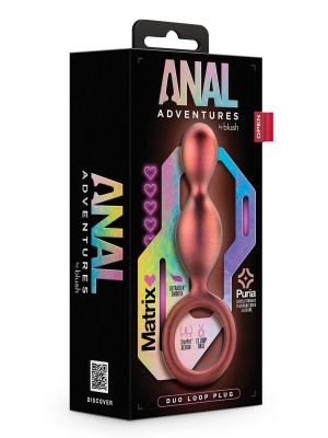 ANAL ADVENTURES MATRIX DUO LOOP PLUG COPPER