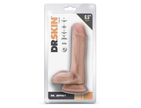 DR. SKIN DR. JEFFREY 6.5 INCH DILDO WITH BALLS BEIGE