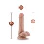 DR. SKIN DR. JEFFREY 6.5 INCH DILDO WITH BALLS BEIGE - 4