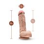 DR. SKIN MR. D 8.5 INCH DILDO WITH BALLS BEIGE - 4